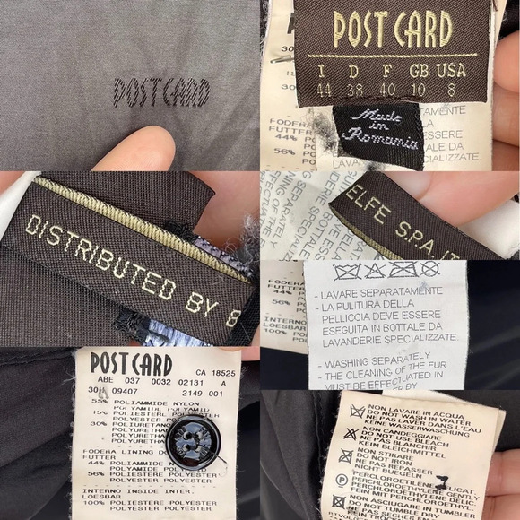 POST CARD  FOX FUR TRIM JACKET SIZE 8 - Picture 16 of 16